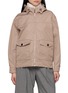 PESERICO Adjustable Drawstring Hood Jacket