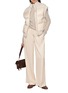 Figure View - Click To Enlarge - PESERICO - Bi-Material Heavy Down Waistcoat