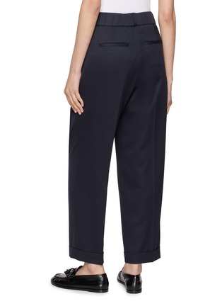 Back View - Click To Enlarge - PESERICO - Elasticated Pleated Pants