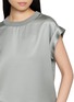  - PESERICO - Round Neck Satin Top
