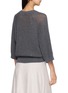 Back View - Click To Enlarge - PESERICO - Crewneck Sequin Open Knit Sweater