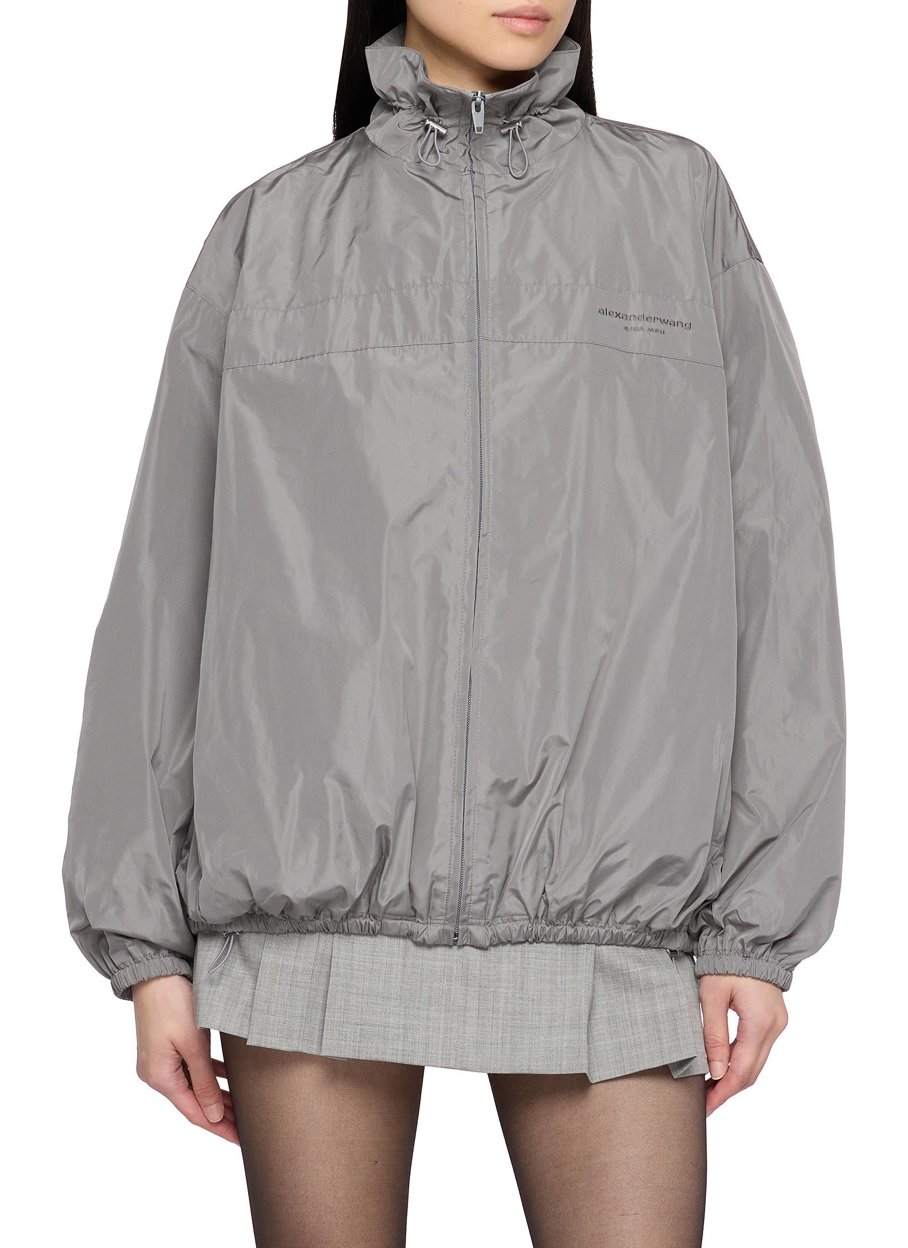 ALEXANDERWANG | Oversized Gathered Neck Track Jacket | Women