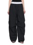 ALEXANDERWANG Logo Elasticated Waistband Pleated Wide Leg Pants