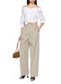 Figure View - Click To Enlarge - ALEXANDERWANG - Zippered Side Pocket Pleated Pants