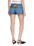 Back View - Click To Enlarge - ALEXANDERWANG - Pre-Styled Medium Wash Denim Shorts