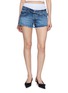 ALEXANDERWANG Pre-Styled Medium Wash Denim Shorts