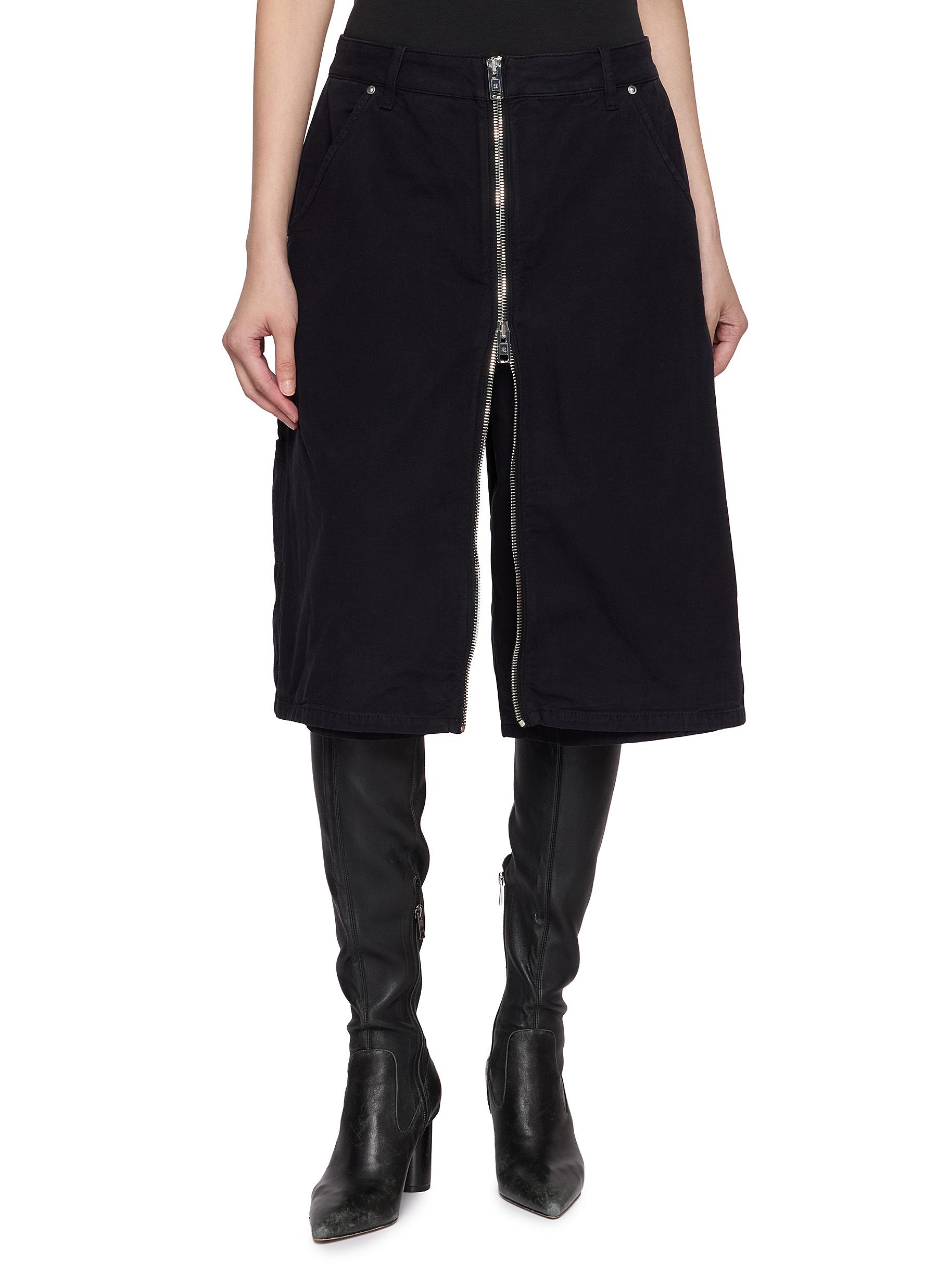 ALEXANDERWANG | Zip Front Midi Skirt | Women | Lane Crawford