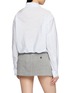 Back View - Click To Enlarge - ALEXANDERWANG - Bungee Hem Cropped Shirt