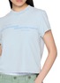  - ALEXANDERWANG - Mirrored Logo Print Shrunken T-shirt