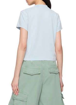 Back View - Click To Enlarge - ALEXANDERWANG - Mirrored Logo Print Shrunken T-shirt