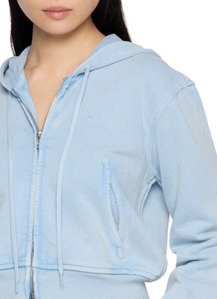 - ALEXANDERWANG - Allover Hotfix Zip Up Hoodie