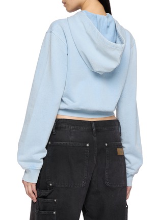 Back View - Click To Enlarge - ALEXANDERWANG - Allover Hotfix Zip Up Hoodie