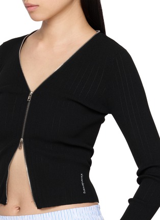  - ALEXANDERWANG - V-neck Pointelle Knit Cardigan