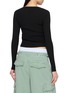 Back View - Click To Enlarge - ALEXANDERWANG - V-neck Pointelle Knit Cardigan