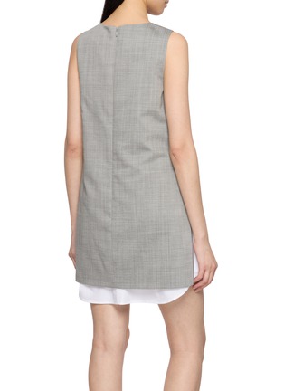 Back View - Click To Enlarge - ALEXANDERWANG - Zipper Side Panel Shift Mini Dress
