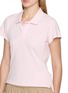  - ALEXANDERWANG - Cropped Crystal Hotfix Cotton Polo Shirt