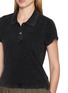  - ALEXANDERWANG - Cropped Crystal Hotfix Cotton Polo Shirt