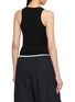 Back View - Click To Enlarge - ALEXANDERWANG - Jacquard Logo Racer Tank Top