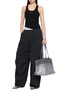 Figure View - Click To Enlarge - ALEXANDERWANG - Jacquard Logo Racer Tank Top