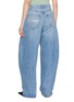 Back View - Click To Enlarge - ALEXANDERWANG - Crystal Hotfix Back Pocket Cotton Denim Blow Up Jeans