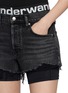 - ALEXANDERWANG - Pre-Styled Dark Wash Shorts