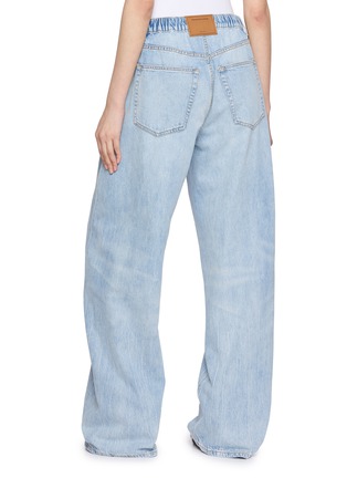 Back View - Click To Enlarge - ALEXANDERWANG - Crystal Drawcord Balloon Cotton Denim Joggers