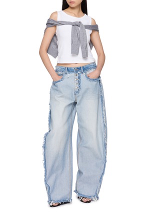 Figure View - Click To Enlarge - ALEXANDERWANG - Pre-Styled Cardigan Layer Tank Top