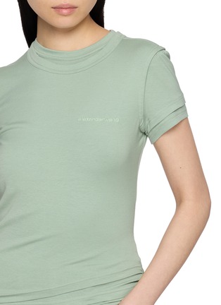  - ALEXANDERWANG - Short Sleeve Layered Crewneck Top