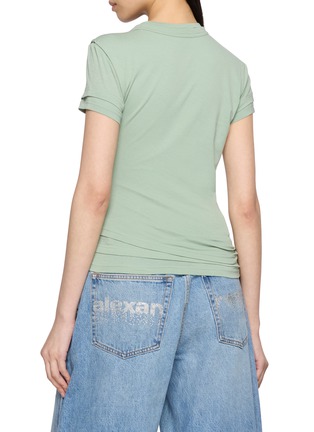 Back View - Click To Enlarge - ALEXANDERWANG - Short Sleeve Layered Crewneck Top