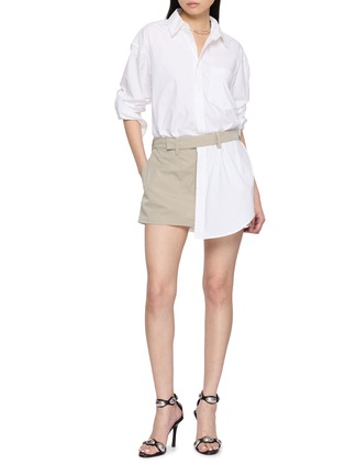 Figure View - Click To Enlarge - ALEXANDERWANG - Pre-Styled Tucked Shirt Dress