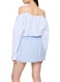 Back View - Click To Enlarge - ALEXANDERWANG - Striped Off Shoulder Mini Shirt Dress