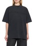 ALEXANDERWANG Oversized Mirrored Logo Cotton T-Shirt