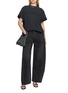 Figure View - Click To Enlarge - ALEXANDERWANG - Oversized Mirrored Logo Cotton T-Shirt