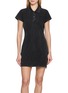ALEXANDERWANG Crystal Embellished Cotton Polo Dress