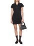 Figure View - Click To Enlarge - ALEXANDERWANG - Crystal Embellished Cotton Polo Dress
