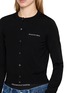  - ALEXANDERWANG - Crystal Hotfix Logo Knit Cardigan