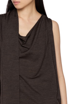  - GIA STUDIOS - Delvey Sleeveless Draped Scarf Top