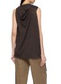 Back View - Click To Enlarge - GIA STUDIOS - Delvey Sleeveless Draped Scarf Top