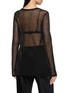 Back View - Click To Enlarge - GIA STUDIOS - Thalia Sheer Metallic Top
