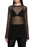GIA STUDIOS Thalia Sheer Metallic Top