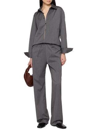 Figure View - Click To Enlarge - GIA STUDIOS - Dunham Front Split Shirt