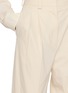  - GIA STUDIOS - Bone Pleated Cotton Trousers