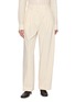 GIA STUDIOS Bone Pleated Cotton Trousers