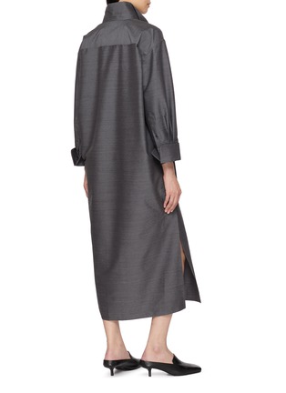 Back View - Click To Enlarge - GIA STUDIOS - Dunham Front Split Midi Dress