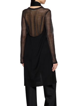Back View - Click To Enlarge - GIA STUDIOS - Colin Open Front Halter Cardigan