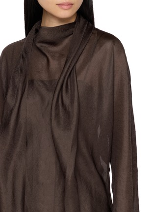  - GIA STUDIOS - Ondine Semi Sheer Scarf Blouse