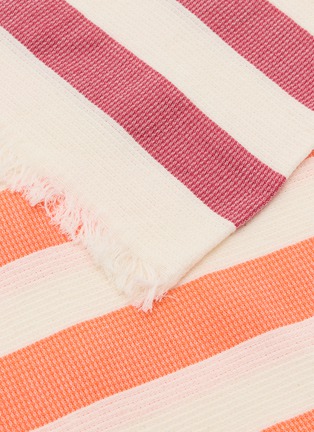 Detail View - Click To Enlarge - AUX BAINS FRANÇAIS - Cotton Beach towel — Amande