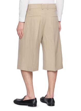 Back View - Click To Enlarge - STUDIO NICHOLSON - Pleated Wide Leg Shorts