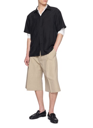 Figure View - Click To Enlarge - STUDIO NICHOLSON - Pleated Wide Leg Shorts
