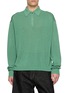 STUDIO NICHOLSON Half Zip Polo Sweater